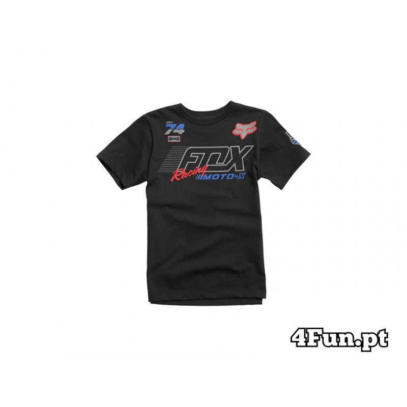 T-SHIRT FOX JUNIOR FLECTION BLACK