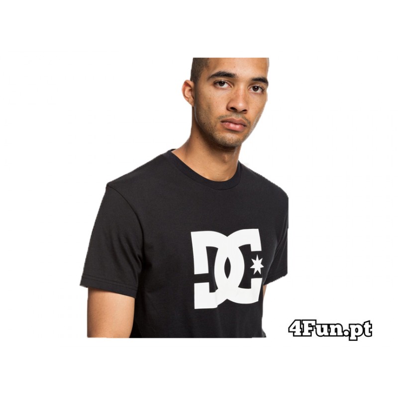 T-SHIRT DC SHOES STAR PRETO
