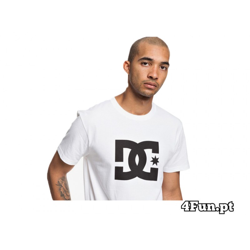 T-SHIRT DC SHOES STAR BRANCO