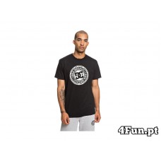 T-SHIRT DC SHOES CIRCLE STAR SS 2 PRETO