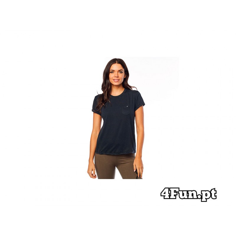 T-SHIT FOX GIRLS WASHED OUT POCKET